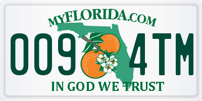 FL license plate 0094TM
