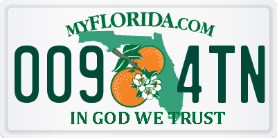 FL license plate 0094TN