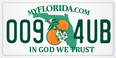 FL license plate 0094UB