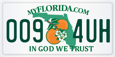 FL license plate 0094UH
