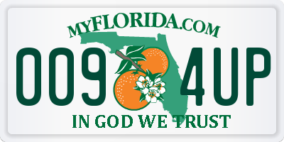 FL license plate 0094UP