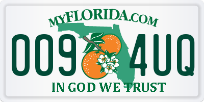 FL license plate 0094UQ