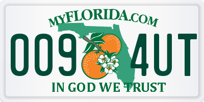 FL license plate 0094UT