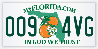 FL license plate 0094VG