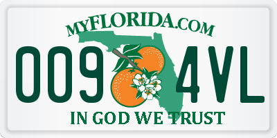 FL license plate 0094VL