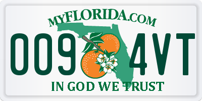 FL license plate 0094VT