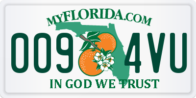 FL license plate 0094VU