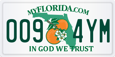 FL license plate 0094YM
