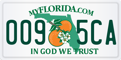 FL license plate 0095CA