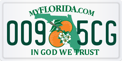 FL license plate 0095CG