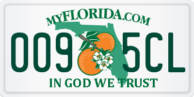 FL license plate 0095CL