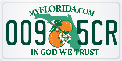 FL license plate 0095CR