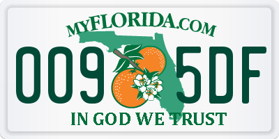 FL license plate 0095DF