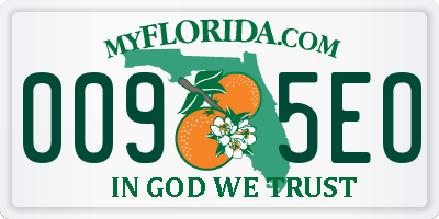FL license plate 0095EO