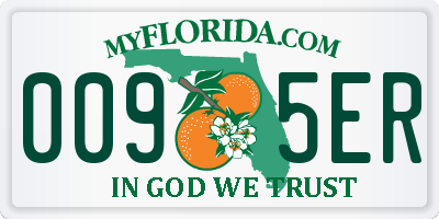 FL license plate 0095ER