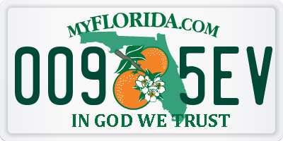 FL license plate 0095EV