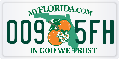 FL license plate 0095FH