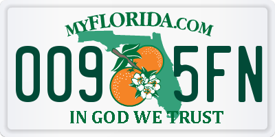 FL license plate 0095FN