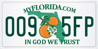 FL license plate 0095FP