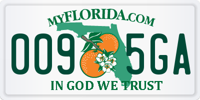 FL license plate 0095GA