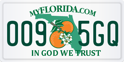 FL license plate 0095GQ