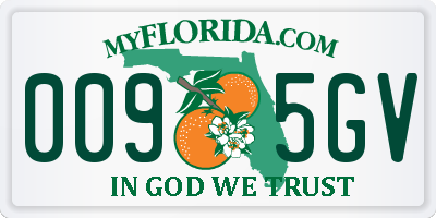 FL license plate 0095GV