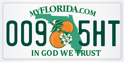 FL license plate 0095HT