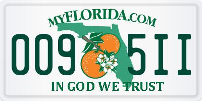FL license plate 0095II