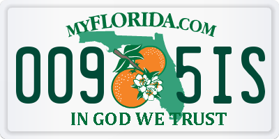 FL license plate 0095IS