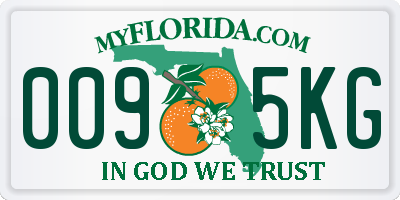 FL license plate 0095KG
