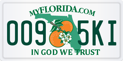 FL license plate 0095KI