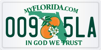 FL license plate 0095LA
