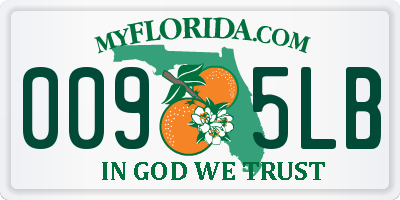 FL license plate 0095LB