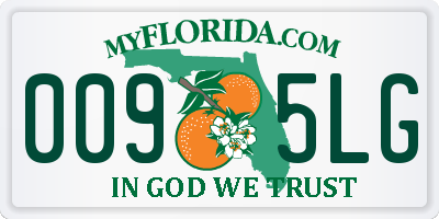 FL license plate 0095LG