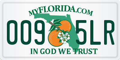 FL license plate 0095LR