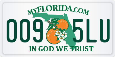 FL license plate 0095LU