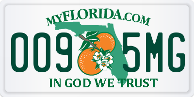 FL license plate 0095MG