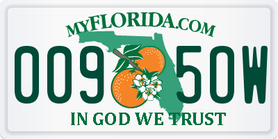 FL license plate 0095OW