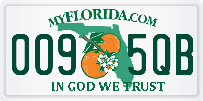 FL license plate 0095QB