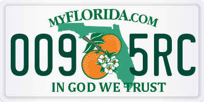 FL license plate 0095RC