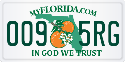FL license plate 0095RG