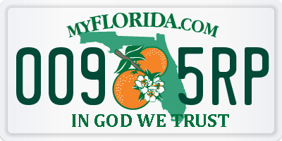FL license plate 0095RP