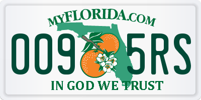 FL license plate 0095RS