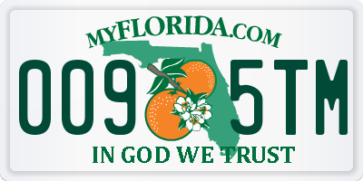 FL license plate 0095TM