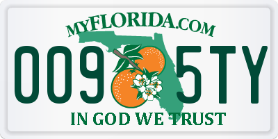 FL license plate 0095TY