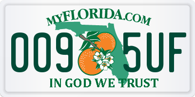 FL license plate 0095UF