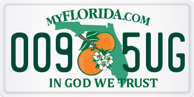 FL license plate 0095UG