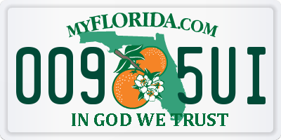 FL license plate 0095UI