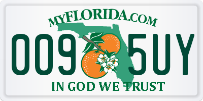 FL license plate 0095UY
