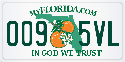 FL license plate 0095VL